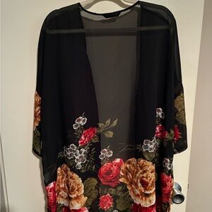 Floral Sheer Kimono Cardigan